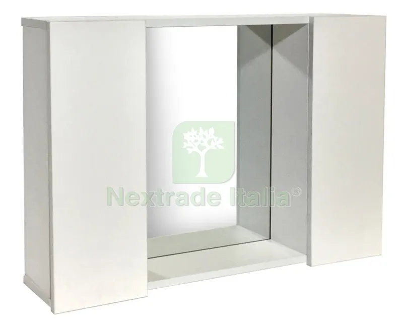 Kit Specchio Bagno 2 Ante "GIN 2" CM 60X13X41 Bianco — Accessori bagno — rif. FERX.97213