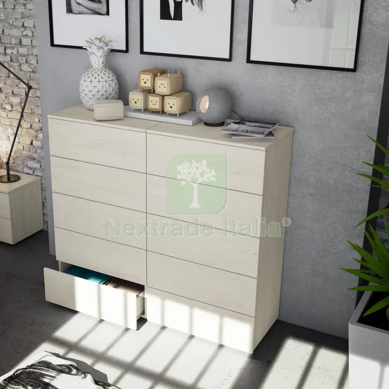 Kit Cassettone 5 Cassetti 'hera' CM 61X40X109H Bianco — Arredo — rif. FERX.97243