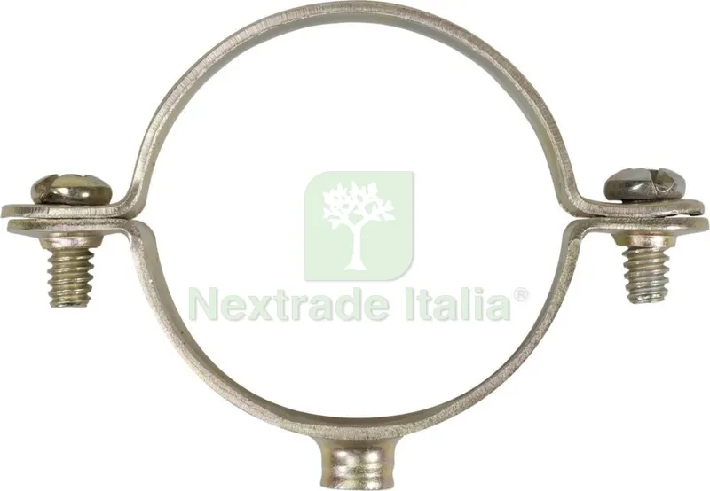 100PZ Elematic Collari per Tubi in Acciaio Zincato Ø M6 MM 18 — Fissaggi per cappotto e facciate — rif. FERX.97261 100PZ Elematic Collari per Tubi in Acciaio Zincato Ø M6 MM 18 — Fissaggi per cappotto e facciate — rif. FERX.97261