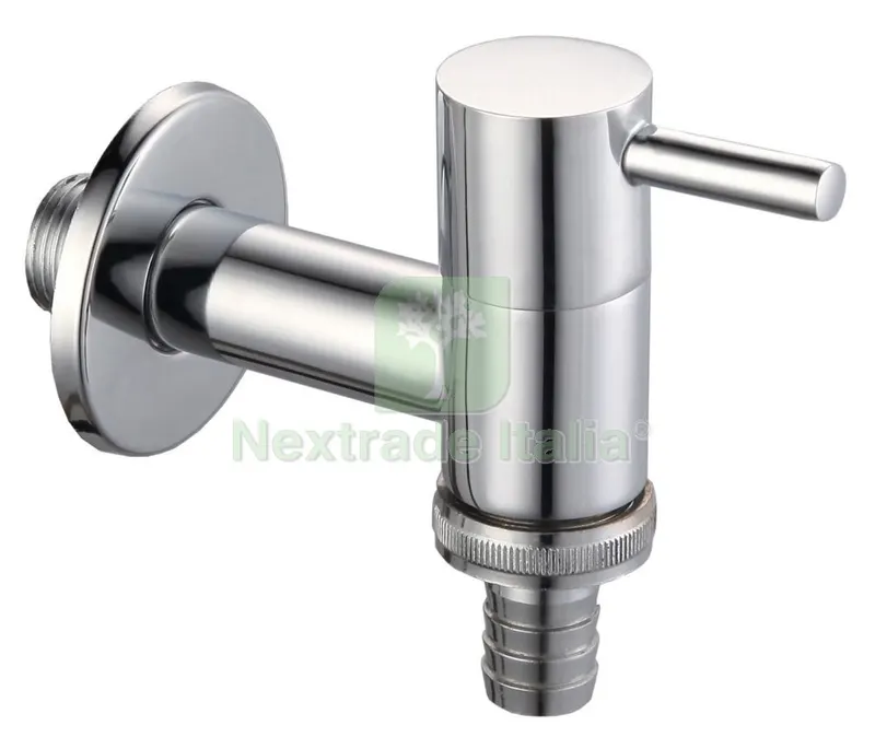 6PL RUBINETTO X LAVATRICE CON PORTAGOMMA "LUSSO" CROMATO CON ROSETTA — Tubi e raccordi — rif. FERX.97321 6PL RUBINETTO X LAVATRICE CON PORTAGOMMA "LUSSO" CROMATO CON ROSETTA — Tubi e raccordi — rif. FERX.97321
