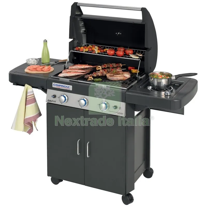 Barbecue Dualgas 3 Series Classic Lsplusdark DG 3 Bruciatori in Inox — Tempo libero outdoor — rif. FERX.97336 Barbecue Dualgas 3 Series Classic Lsplusdark DG 3 Bruciatori in Inox — Tempo libero outdoor — rif. FERX.97336