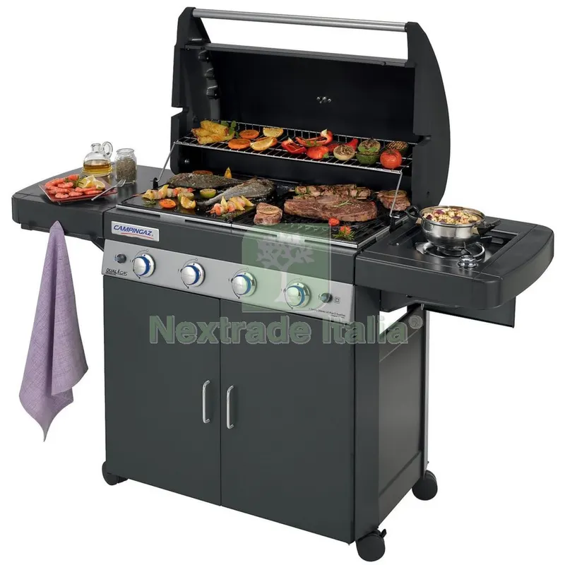 Barbecue Dualgas 4 Series Classic Lsplusdark DG 4 Bruciatori in Inox — Tempo libero outdoor — rif. FERX.97337 Barbecue Dualgas 4 Series Classic Lsplusdark DG 4 Bruciatori in Inox — Tempo libero outdoor — rif. FERX.97337