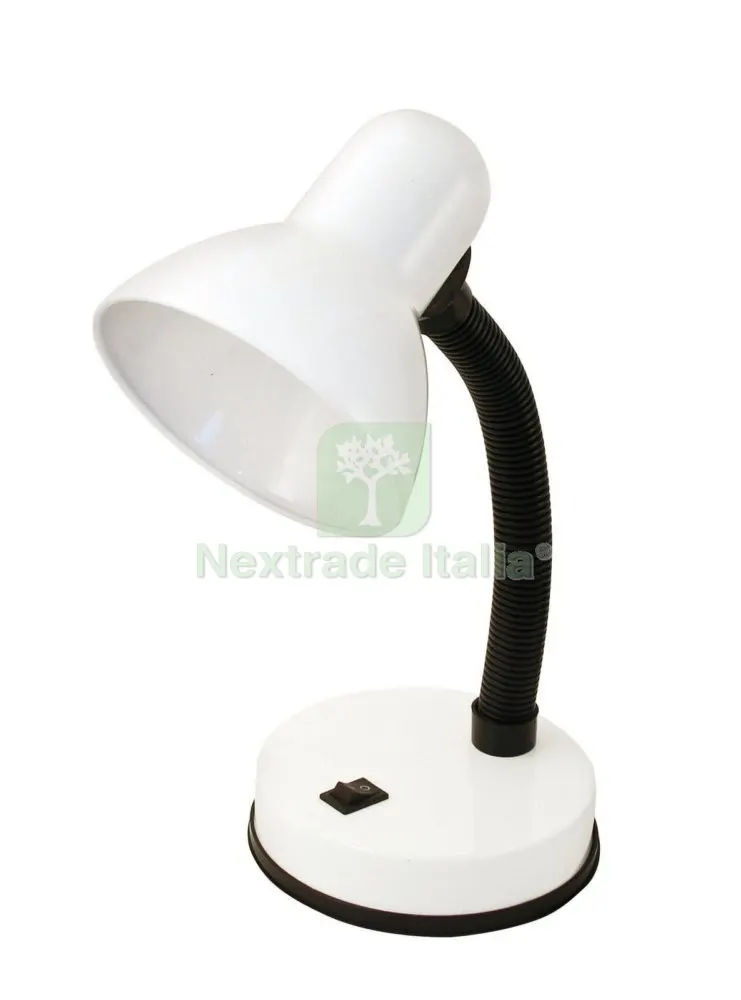 Lampada da Scrittoio E27 Charleston Bianco — Illuminazione — rif. FERX.97351 Lampada da Scrittoio E27 Charleston Bianco — Illuminazione — rif. FERX.97351