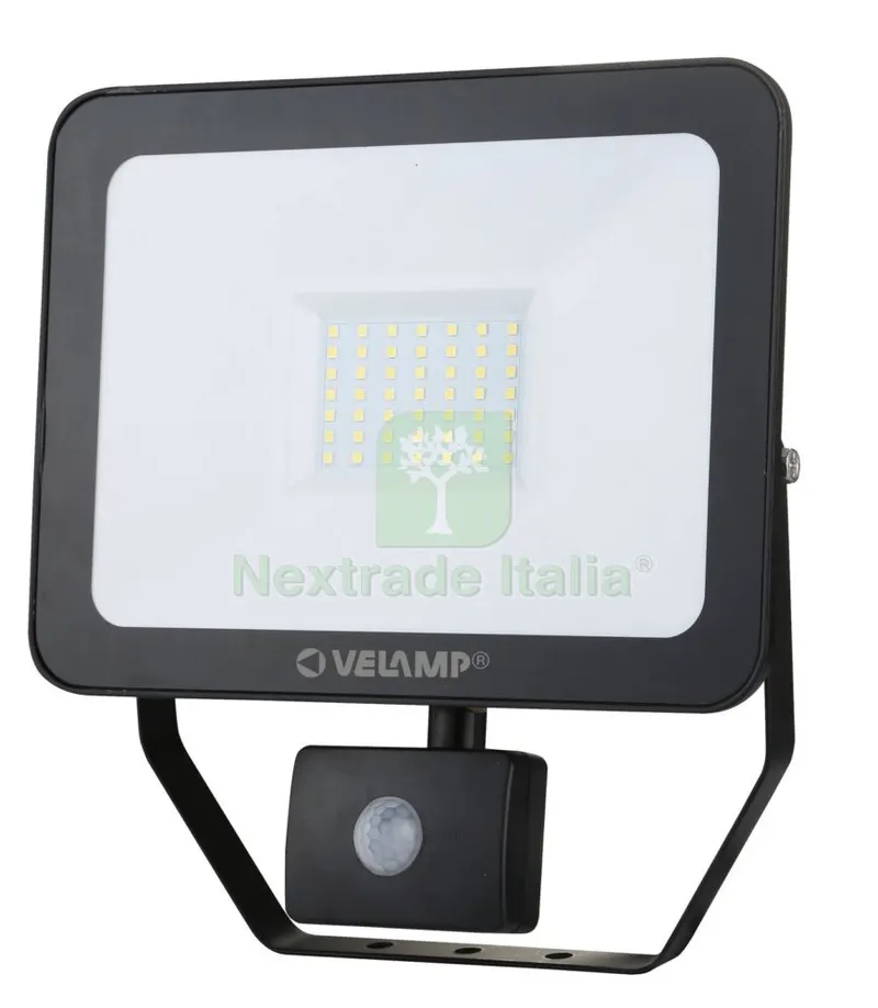Proiettore LED Potenza 50W 4000 LM con Sensoread Infrarossi Nero — Illuminazione — rif. FERX.97354