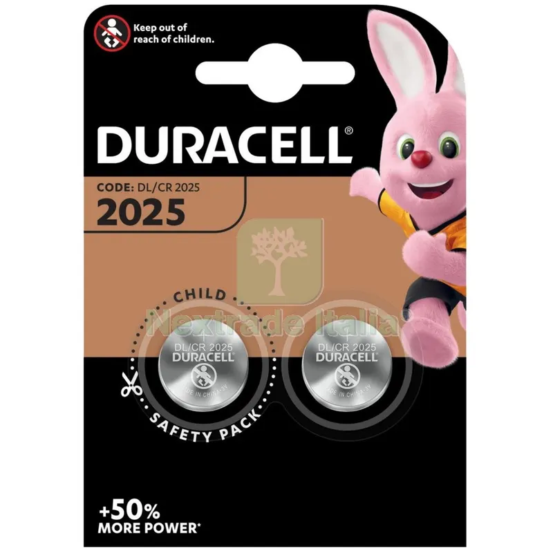 10BLISTER DURACELL BATTERIA A BOTTONE CR2025 2PZ — Batterie e caricabatterie — rif. FERX.97429