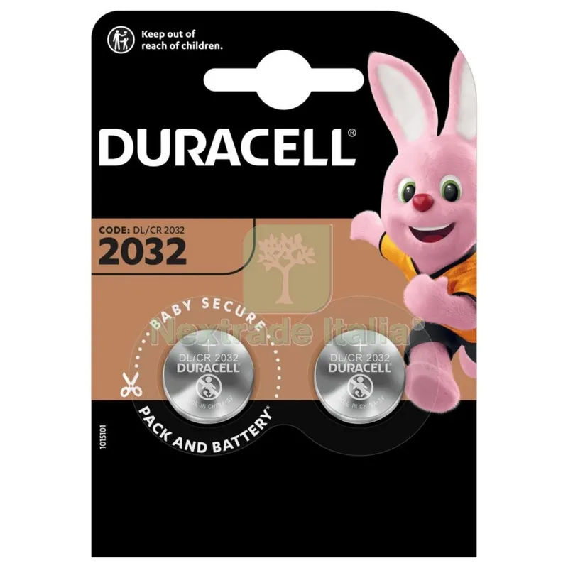 10BLISTER DURACELL BATTERIA A BOTTONE CR2032 2PZ — Batterie e caricabatterie — rif. FERX.97430