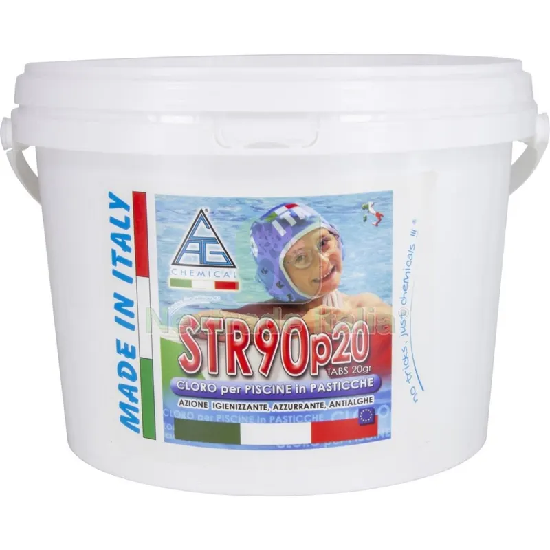 Cloro x Piscine in Pastiglie a Lento Rilascio da GR 20 Confezione da KG 5 — Piscine e strutture — rif. FERX.97437