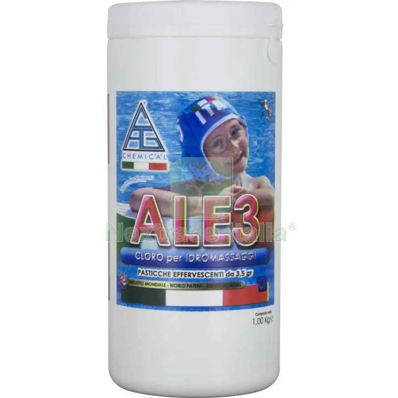 Cloro x Piscine in Pastiglie Effervescenti da GR 3,5 Disinfettante Antibatterico Confezione da KG 1 — Piscine e strutture — rif. FERX.97438 Cloro x Piscine in Pastiglie Effervescenti da GR 3,5 Disinfettante Antibatterico Confezione da KG 1 — Piscine e strutture — rif. FERX.97438