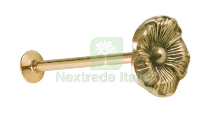 10PZ Fermatenda in Ottone D 75 MM x 15 CM ART. 20027 — Casalinghi e organizzazione — rif. FERX.9757