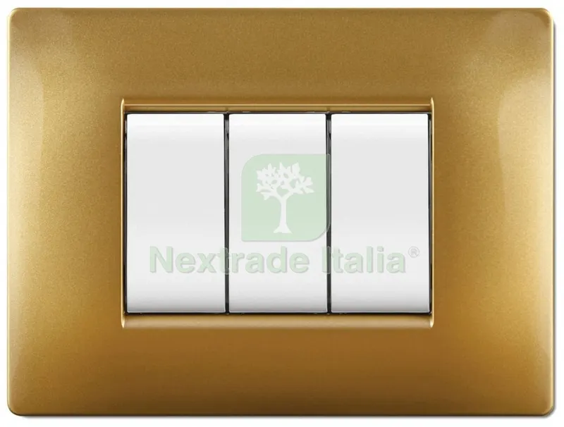 PLACCA LIFE Q MODELLO LIVING SABBIA ORO 4 POSTI — Interruttori e prese — rif. FERX.97602 PLACCA LIFE Q MODELLO LIVING SABBIA ORO 4 POSTI — Interruttori e prese — rif. FERX.97602
