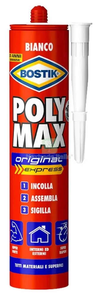 BOSTIK POLYMAX ORIG. BIANCO CARTUCCIA GR 425 — Adesivi e sigillanti — rif. FERX.97607 BOSTIK POLYMAX ORIG. BIANCO CARTUCCIA GR 425 — Adesivi e sigillanti — rif. FERX.97607