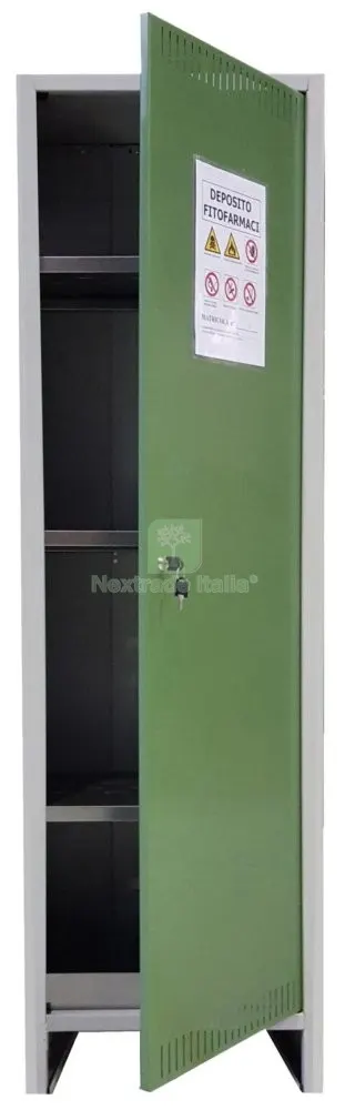 ARMADIO PER FITOFARMACI KIT 1 ANTE CM 50X40X179H A NORMA IN LAMIERA ZINCATA — Lamiere, lastre e piastre — rif. FERX.97832 ARMADIO PER FITOFARMACI KIT 1 ANTE CM 50X40X179H A NORMA IN LAMIERA ZINCATA — Lamiere, lastre e piastre — rif. FERX.97832