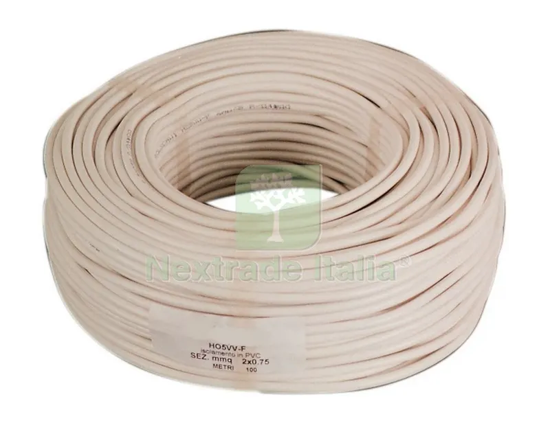 100MT CAVO ELETTRICO BIPOLARE SEZIONE 2X1,5 BIANCO — Cavi e fili — rif. FERX.9784