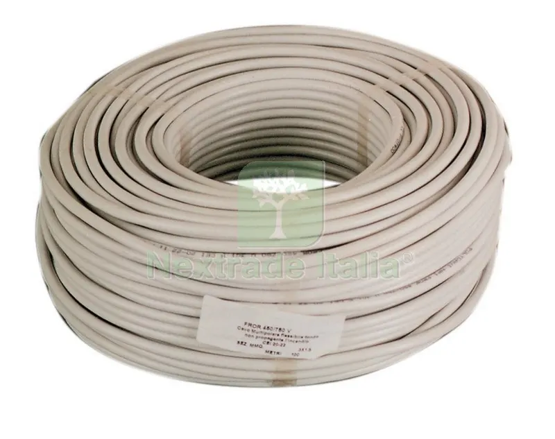 100MT Cavo Elettrico Sezione 3X0,75 Bianco — Cavi e fili — rif. FERX.9786 100MT Cavo Elettrico Sezione 3X0,75 Bianco — Cavi e fili — rif. FERX.9786