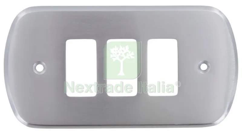 10PZ COPRINTERRUTTORE "AURORA" CROMO SATINATO MISURA C — Interruttori e prese — rif. FERX.9794 10PZ COPRINTERRUTTORE "AURORA" CROMO SATINATO MISURA C — Interruttori e prese — rif. FERX.9794