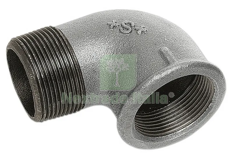10PZ GOMITO 90G MASCHIO/FEMMINA GHISA ZINCATA GR.3/8 FIGURA 92 — Tubi e raccordi — rif. FERX.9799 10PZ GOMITO 90G MASCHIO/FEMMINA GHISA ZINCATA GR.3/8 FIGURA 92 — Tubi e raccordi — rif. FERX.9799