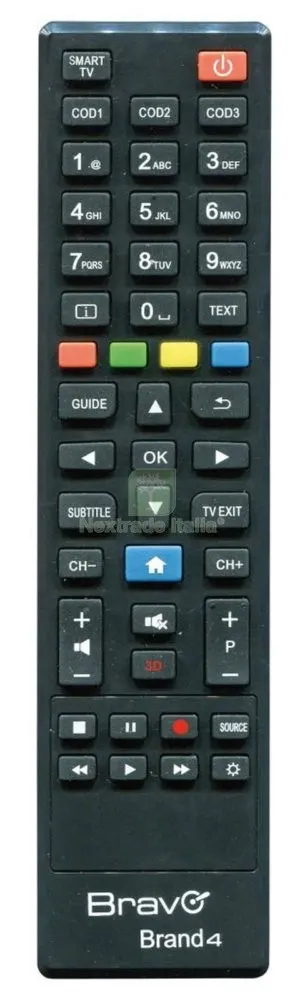 TELECOMANDO TV BRAVO BRAND 4 PHILIPS — Telecomandi e ricambi — rif. FERX.98193 TELECOMANDO TV BRAVO BRAND 4 PHILIPS — Telecomandi e ricambi — rif. FERX.98193