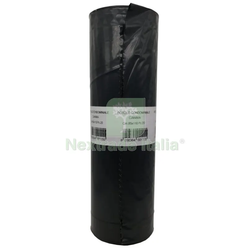 10PZ Sacchi Nettezza Urbana su Mandrino 85X110 Nero PZ.20 — Punte, frese e dischi — rif. FERX.98247