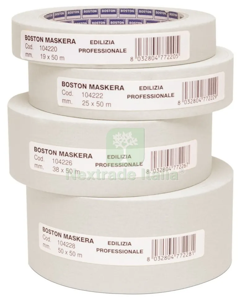 72PZ BOSTON NASTRO MASCHERA PROFESSIONALE RESISTENTE FINO A 60° 24X50 MT — Accessori e ricambi utensili elettrici — rif. FERX.98286 72PZ BOSTON NASTRO MASCHERA PROFESSIONALE RESISTENTE FINO A 60° 24X50 MT — Accessori e ricambi utensili elettrici — rif. FERX.98286