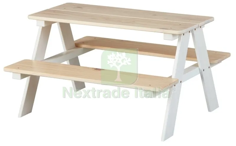 SET PIC NIC BIMBI CM 90X82X50H KIT TAVOLO E SEDUTE IN LEGNO — Casalinghi e organizzazione — rif. FERX.98294 SET PIC NIC BIMBI CM 90X82X50H KIT TAVOLO E SEDUTE IN LEGNO — Casalinghi e organizzazione — rif. FERX.98294