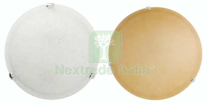 6PZ Plafoniera in Vetro Satinato Supporto in Mettallo 'splash' CM 30X10 2 Colori — Illuminazione — rif. FERX.98330 6PZ Plafoniera in Vetro Satinato Supporto in Mettallo 'splash' CM 30X10 2 Colori — Illuminazione — rif. FERX.98330