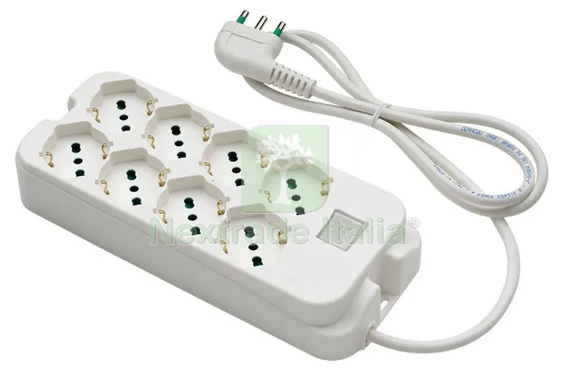 FME ART. 47.440 MULTIPRESA 8PRESE BIPASSO/SCHUKO+INTERRUTTORE RETAIL — Interruttori e prese — rif. FERX.98339 FME ART. 47.440 MULTIPRESA 8PRESE BIPASSO/SCHUKO+INTERRUTTORE RETAIL — Interruttori e prese — rif. FERX.98339