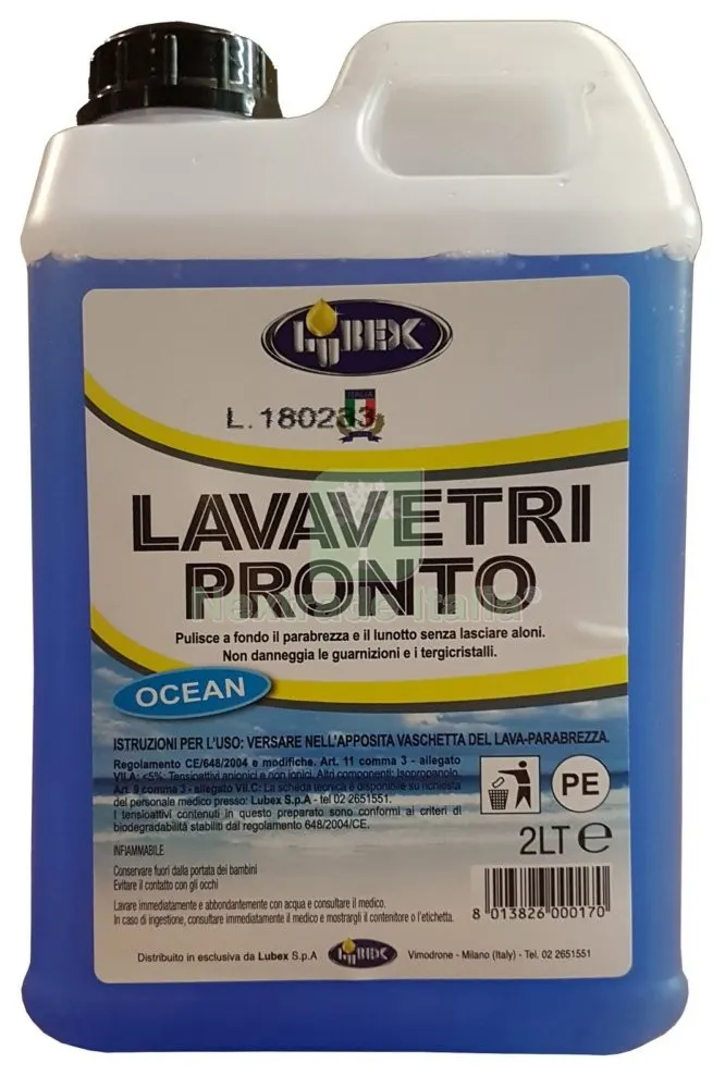 10PZ LIQUIDO LAVAVETRI AUTO LT.2 — Cura e pulizia auto — rif. FERX.98351