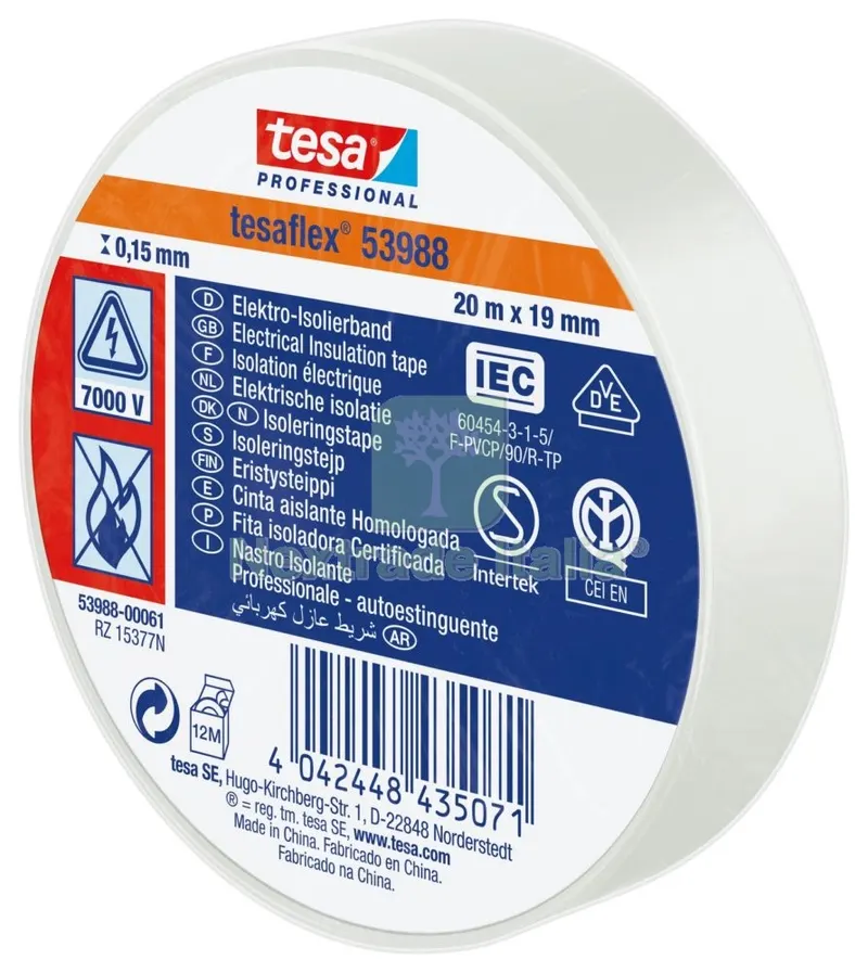 10PZ NASTRO ISOLANTE CERTIFICATO BIANCO MM.19(MT.25) — Adesivi e sigillanti — rif. FERX.98397 10PZ NASTRO ISOLANTE CERTIFICATO BIANCO MM.19(MT.25) — Adesivi e sigillanti — rif. FERX.98397