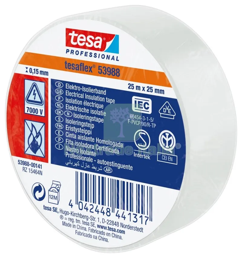 10PZ NASTRO ISOLANTE CERTIFICATO BIANCO MM.25(MT.25) — Adesivi e sigillanti — rif. FERX.98398 10PZ NASTRO ISOLANTE CERTIFICATO BIANCO MM.25(MT.25) — Adesivi e sigillanti — rif. FERX.98398