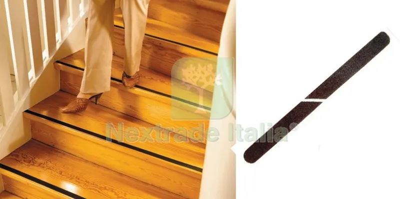 100PZ ANTISDRUCCIOLO GEKO NERO MM.19X610 — Profili antiscivolo e gomma — rif. FERX.98412