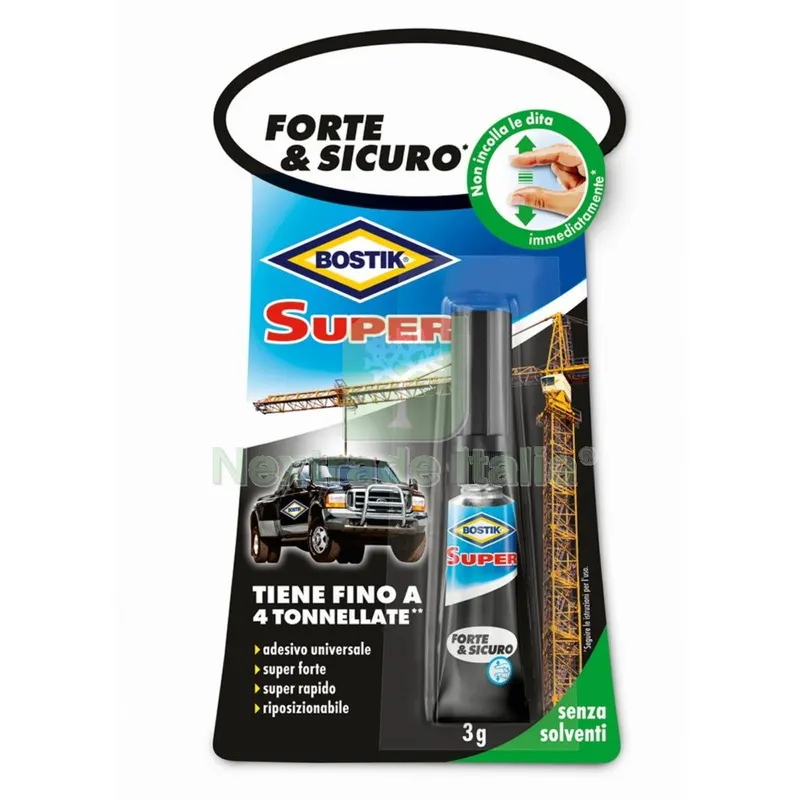 12PZ BOSTIK SUPER FORTE SICURO 3 GR. — Adesivi e sigillanti — rif. FERX.98424 12PZ BOSTIK SUPER FORTE SICURO 3 GR. — Adesivi e sigillanti — rif. FERX.98424