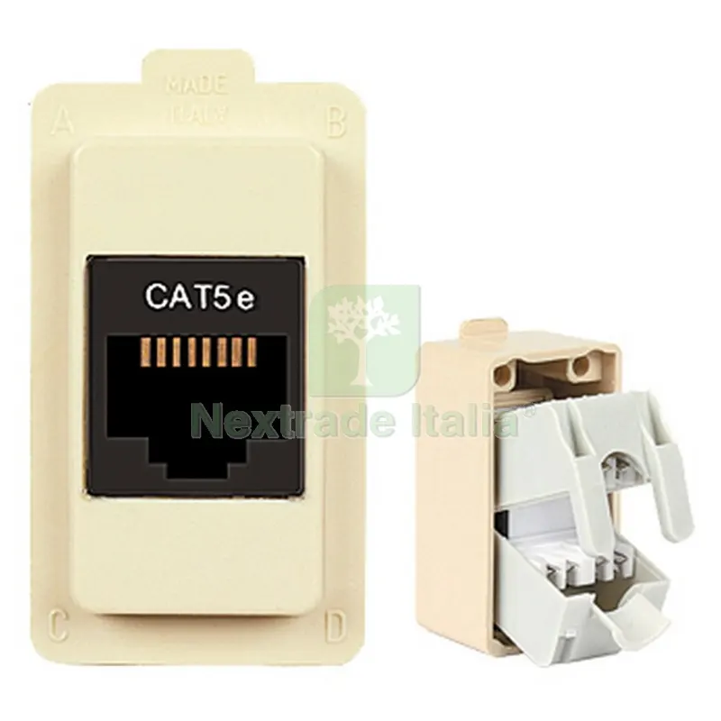 10PZ TONDO ART. ECL2583 PRESA TELEFONICA RJ45 CAT5 — Interruttori e prese — rif. FERX.98481 10PZ TONDO ART. ECL2583 PRESA TELEFONICA RJ45 CAT5 — Interruttori e prese — rif. FERX.98481