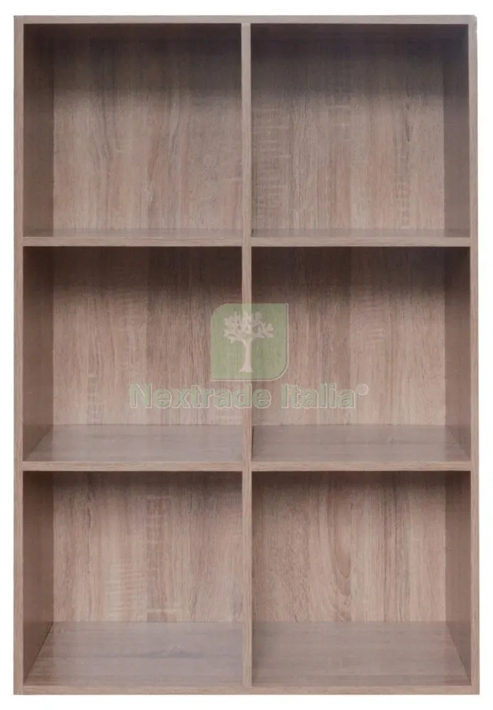 Libreria MODELLO.CUBO 6 Rovere CM.61X91 — Arredo — rif. FERX.98519