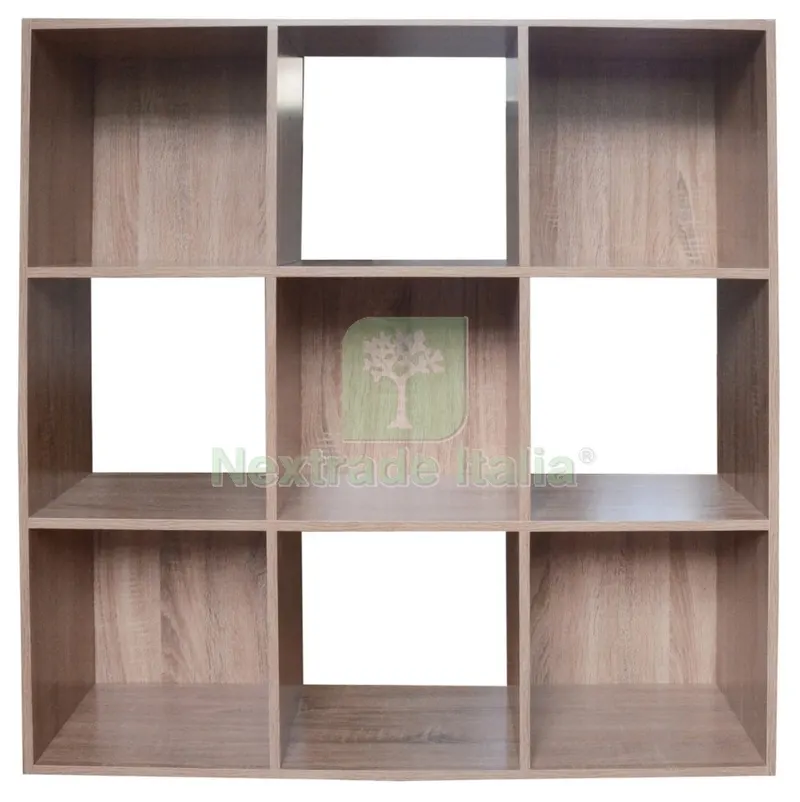Libreria MODELLO.CUBO 9 Rovere CM.91X91 — Arredo — rif. FERX.98521