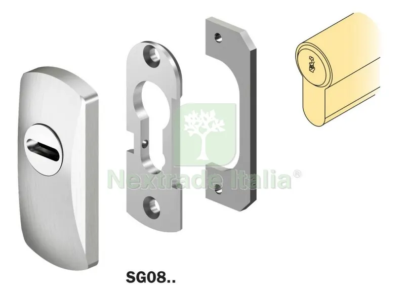 PROTECTOR PER CILINDRI SG08 ALLUMINIO SILVER — Serrature e cilindri — rif. FERX.98534 PROTECTOR PER CILINDRI SG08 ALLUMINIO SILVER — Serrature e cilindri — rif. FERX.98534