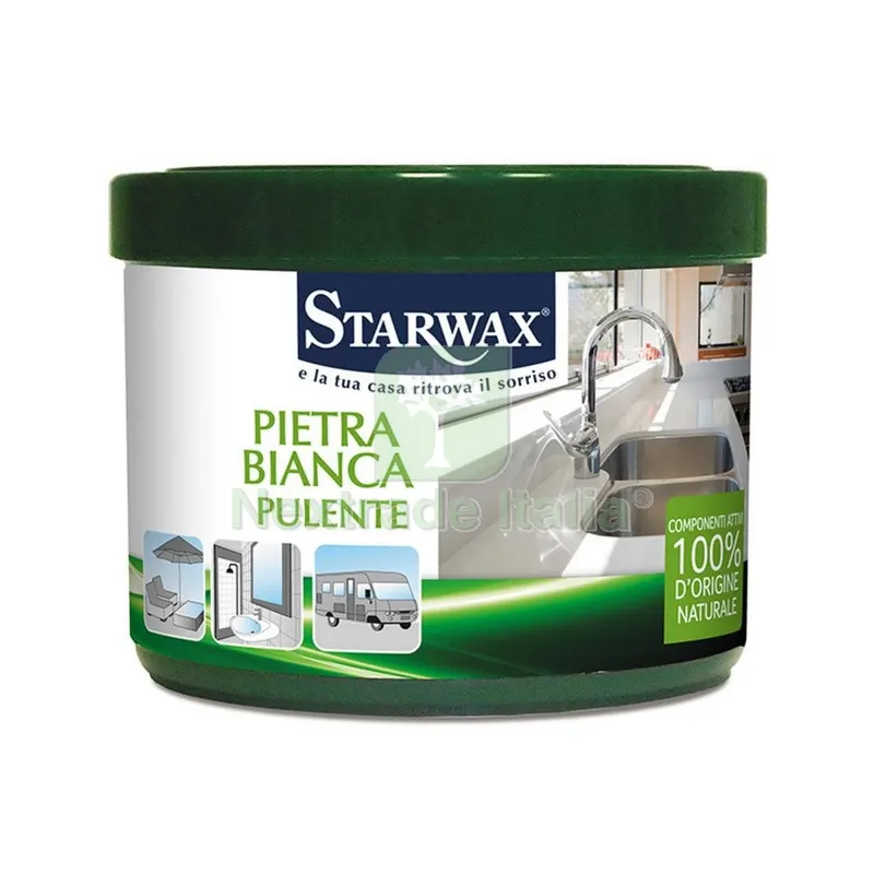 12PZ Starwax Pietra Pulente in PASTA-375 GR. — Detergenti e pulitori casa — rif. FERX.98552