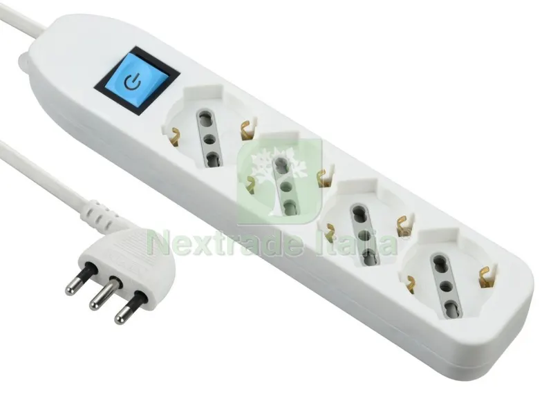 MULTIPRESA 4PRESE BIPASSO/SCHUKO + INTERRUTTORE BIANCA FIGURA 8 — Interruttori e prese — rif. FERX.98624 MULTIPRESA 4PRESE BIPASSO/SCHUKO + INTERRUTTORE BIANCA FIGURA 8 — Interruttori e prese — rif. FERX.98624