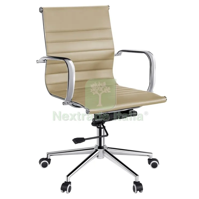 Poltrona Direzionale MOD.HW61982BE Colore Beige — Arredo — rif. FERX.98653