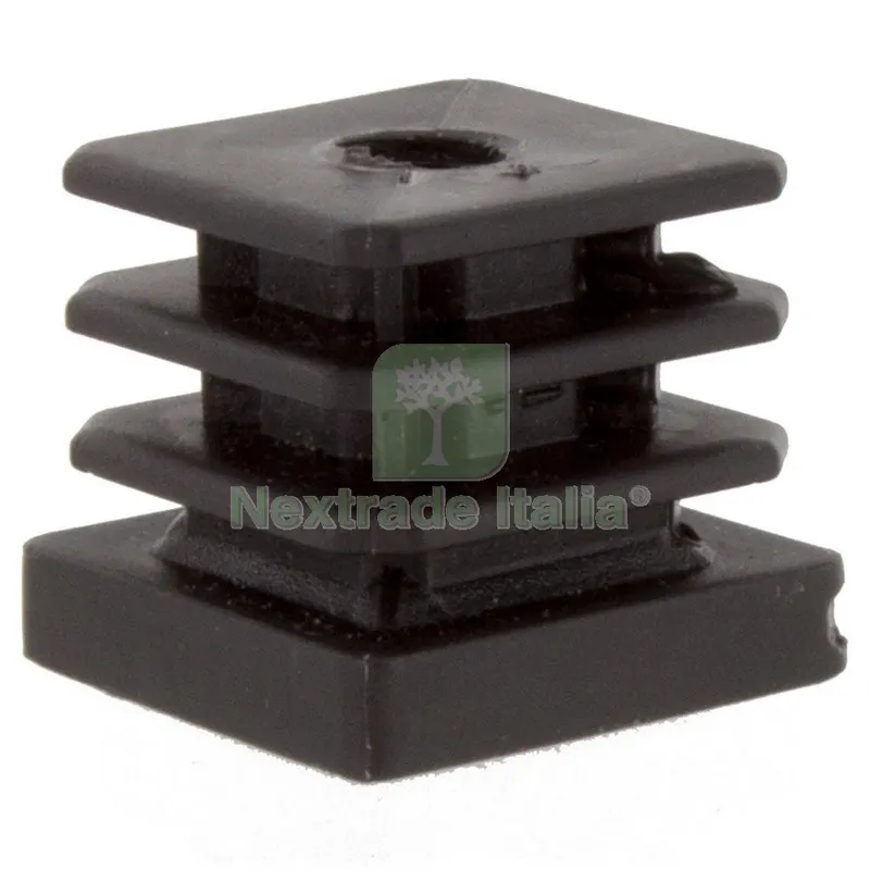 50PZ PUNTALI FORATI QUADRATI PLASTIFICATI NERA MM.20X10MA — Punte, frese e dischi — rif. FERX.98706