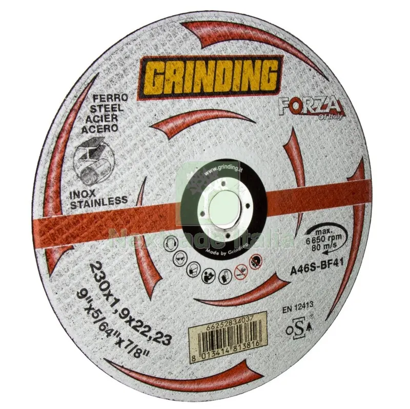 25PZ GRINDING FORZA DISCO PIANO X FERRO 230X1,9 — Punte, frese e dischi — rif. FERX.98715