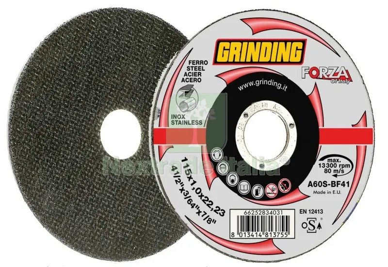15PZ GRINDING FORZA DISCO PIANO X FERRO 115X1,0 — Punte, frese e dischi — rif. FERX.98716