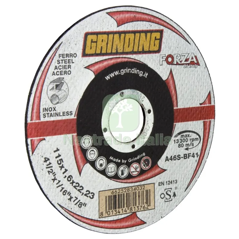 15PZ GRINDING FORZA DISCO PIANO X FERRO 115X1,6 — Punte, frese e dischi — rif. FERX.98717