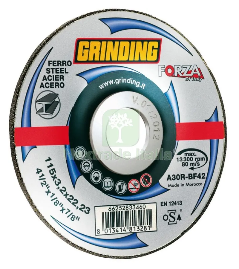 25PZ GRINDING FORZA DISCO X FERRO 115X3,2 — Punte, frese e dischi — rif. FERX.98719