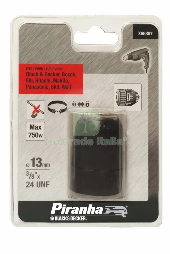 PIRANHA X66367 MANDRINO AUTOS. MM.13 F3/8X24 — Punte, frese e dischi — rif. FERX.9894 PIRANHA X66367 MANDRINO AUTOS. MM.13 F3/8X24 — Punte, frese e dischi — rif. FERX.9894