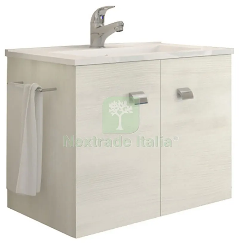 Mobile Bagno Erika Senza Specchio Rovere Bianco — Accessori bagno — rif. FERX.99029 Mobile Bagno Erika Senza Specchio Rovere Bianco — Accessori bagno — rif. FERX.99029