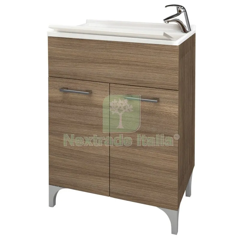 Lavatoio Legno in Kit CM.60X50 Rovere Fumo — Arredo — rif. FERX.99037 Lavatoio Legno in Kit CM.60X50 Rovere Fumo — Arredo — rif. FERX.99037