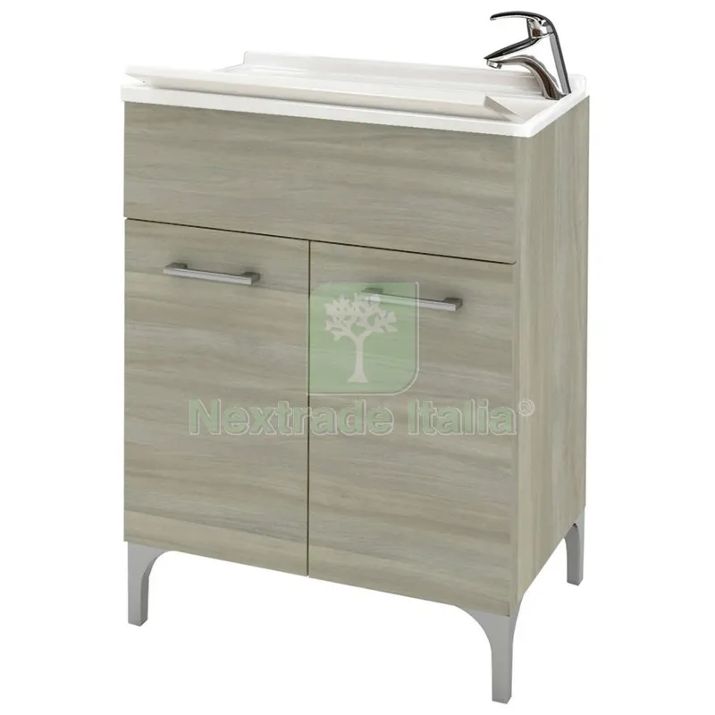 Lavatoio Legno in Kit CM.60X50 Rovere Grigio — Arredo — rif. FERX.99038