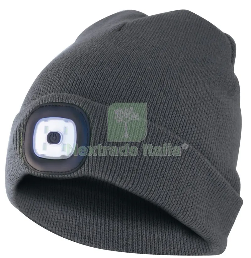 6PZ Berretto Invernale con Luce LED Grigio Scuro — Scarichi e sifoni — rif. FERX.99109 6PZ Berretto Invernale con Luce LED Grigio Scuro — Scarichi e sifoni — rif. FERX.99109