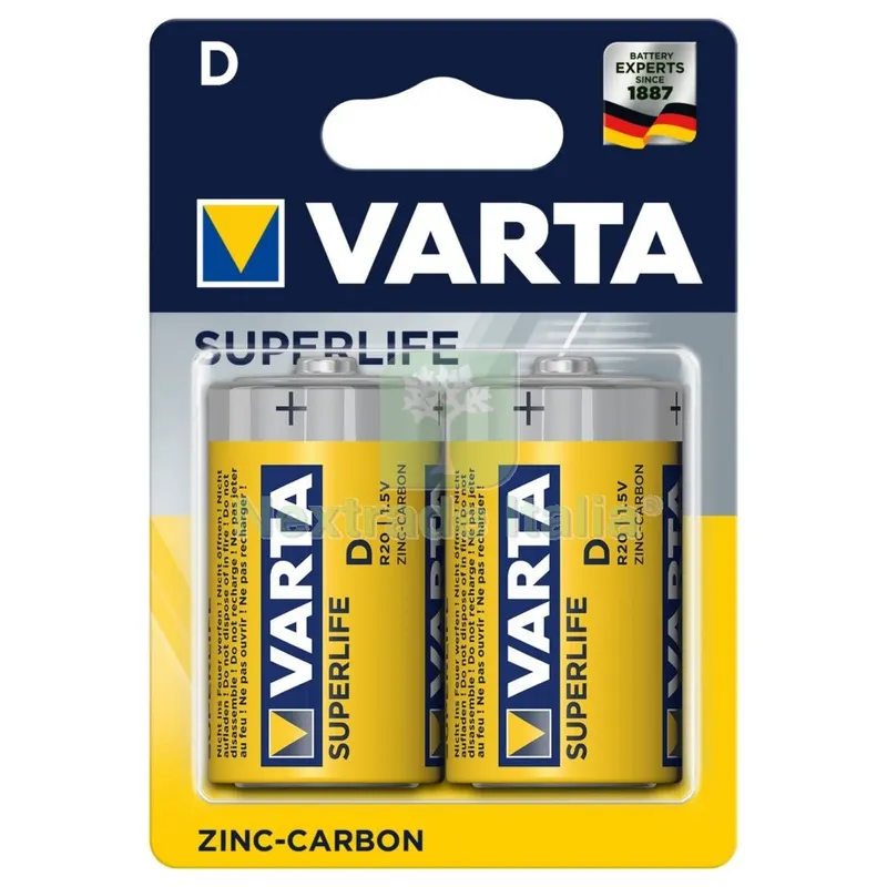 12BLISTER Varta Superlife Zinco Torcia Blister 2PZ — Illuminazione — rif. FERX.99114 12BLISTER Varta Superlife Zinco Torcia Blister 2PZ — Illuminazione — rif. FERX.99114