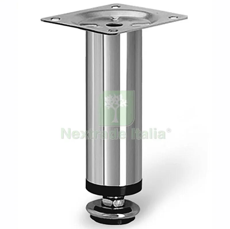 8PZ PIEDINO ACCIAIO CROMATO PER MOBILI CM.10 REGOLABILI — Accessori bagno — rif. FERX.99148 8PZ PIEDINO ACCIAIO CROMATO PER MOBILI CM.10 REGOLABILI — Accessori bagno — rif. FERX.99148